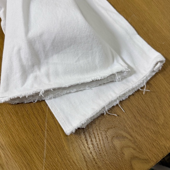 GRLFRND Jeans The Harlow High Rise Bootcut Slit Hem white denim Size 27 / 4 - Picture 12 of 15